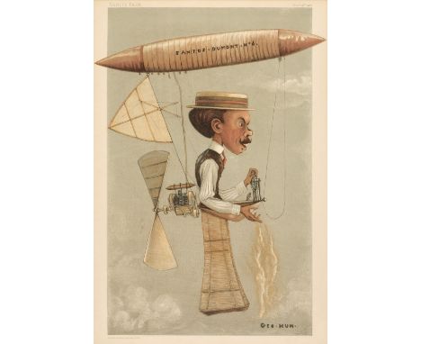 * Vanity Fair. 'The Deutsch Prize', The aviator Alberto Santos-Dumont by George Hum, published Vanity Fair, November 14th 190
