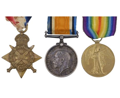 * Three: Private S. Hurrell, Devonshire Regiment1914 Star (8254 Pte S. Hurrell, 1/Devon: R.), British War and Victory Medals 
