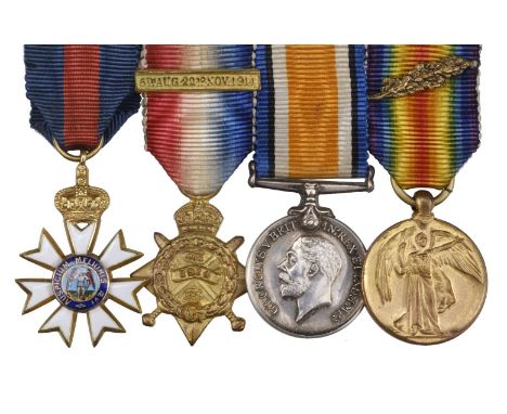 * A group of four miniature dress medals attributed to Reverend A.R. Yeoman, Deputy Chaplain General(a) The Most Distinguishe