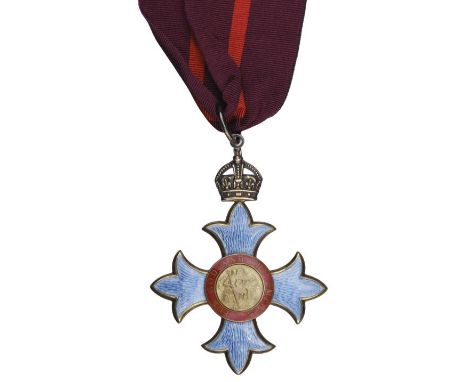 * The Most Excellent Order of the British Empire, C.B.E. (Military) Commander's 1st type neck badge, silver gilt and enamel, 