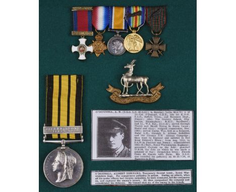 * East and West Africa Medal to Captain A.B. O'Donnell, D.S.O., M.I.D., West India Regiment, later Warwickshire Regiment East