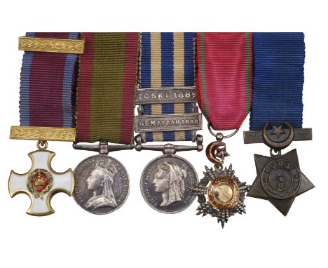 * A fine group of five miniature dress medals attributed to Surgeon Lieutenant Colonel Aylmer Ellis Hayes, D.S.O., Army Medic