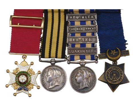 * A group of four miniature dress medals attributed to Colonel M.E.R. Rainsford, C.B. The Most Honourable Order of the Bath, 