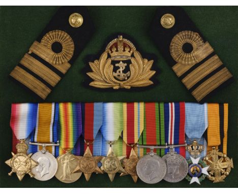 * A fine WWI / WWII group of medals and decorations to Commander C. De. S. Brock, Royal Navy, killed in an air crash in 1942a