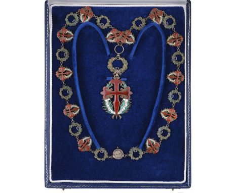 * Portugal, Order of St. James of the Sword, Grand Collar, 2nd type by J.A. da Costa, Lisbon, the collar made from 24 alterna