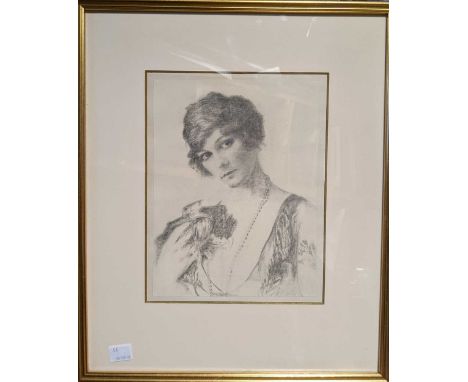 A collection of five figurative studies including, a study of Lady Mainwaring, pencil on paper, 22 x 17cm; F Humphries, Lady 