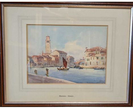 Two European scenes;William Alistair Macdonald (1861-1948)Murano, Veniceindistinctly signed and inscribed and dated with the 