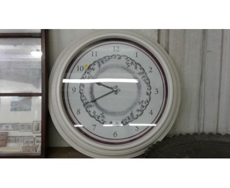 A modern quartz circular wall clock