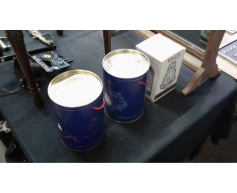Three Bell's Scotch whisky decanters in original boxes with contents