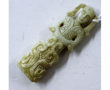 An Eastern jade Netsuke