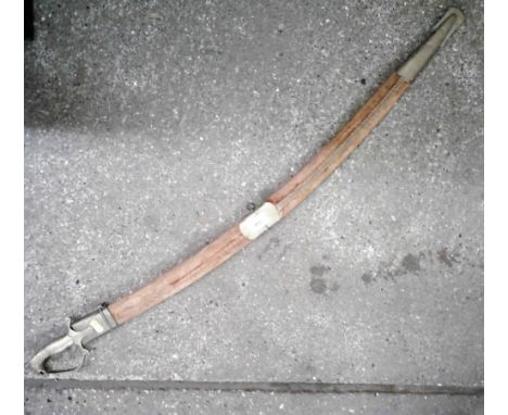 An Indian sword with scabbard