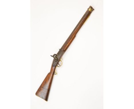 A .65" Tower 1844 Yeomanry percussion carbine, sighted barrel 20" with Tower proof and various inspectors marks, the lock mar