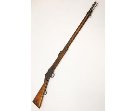 A .577/450" Mark IV Martini Henry rifle, 49½" overall, barrel 33", number N6066, with ordnance proofs and inspector's marks, 