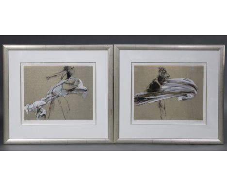 ROBERT HEINDEL (1938-2005, by & after). The Protecting Veil, Nos. 13 & 15. Silkscreen prints, each signed & numbered 181/195 