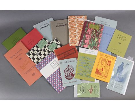 INCLINE PRESS: A collection of soft-bound booklets, including CARROLL, Lewis: “Jabberwocky”, illus. Alice Smith, 2010, (2 cop