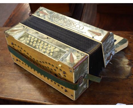 A Francescal vintage accordion, 40cm wide