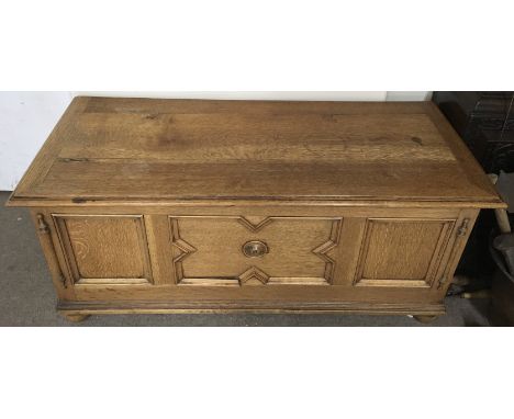 A light oak chest.Approx 45x106x47cm high