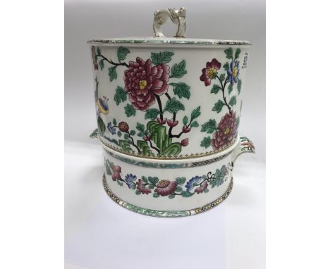 A  large Copland and Spode Stilton dish with Chinese decorated influences