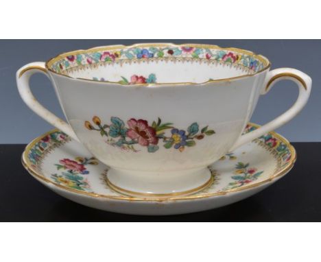 Coalport bone china table service, Ming Rose pattern (2 boxes).