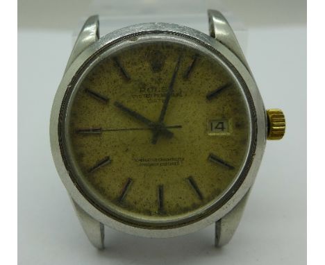 A stainless steel Rolex Oyster Perpetual Date Chronometer wristwatch, marked 1500/D365175, working. Case diameter 35mm