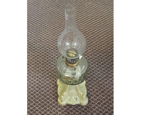 A metal based oil lamp