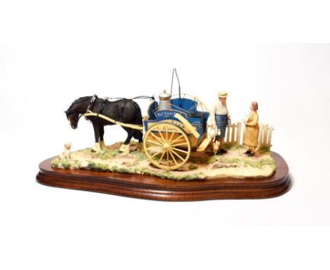 Border Fine Arts 'Daily Delivery' (Milkman with Horse-drawn cart), model No. JH103 by Ray Ayres, limited edition 233/1500, on