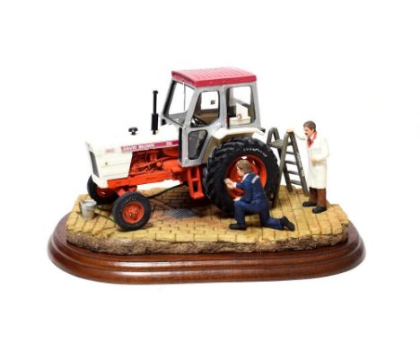 Border Fine Arts Studio Tractor 'Getting Ready for Smithfield', model No. A2143 by Ray Ayres, on wood base, with box