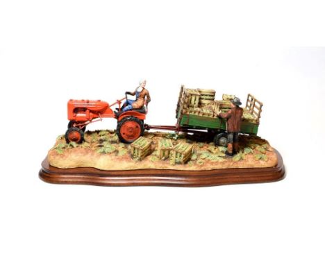 Border Fine Arts 'Cut and Crated' (Allis Chalmers Tractor), model No. B0649 by Ray Ayres, limited edition 267/2001, on wood b