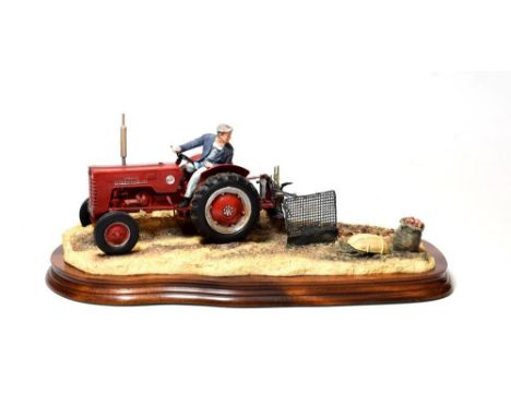 Border Fine Arts 'Lifting the Pinks' (International B250 Tractor), model No. B0219 by Ray Ayres, limited edition 1170/1750, o