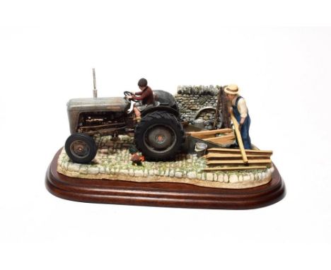 Border Fine Arts 'Golden Memories' (Ferguson 35), model No. B0799 by Ray Ayres, on wood base, with box and certificate .  In 