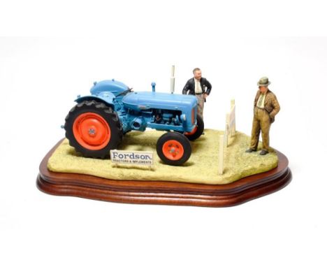 Border Fine Arts 'A Major Decision' (Fordson Major E1ADDN Tractor), model No. JH92 by Ray Ayres, limited edition 85/1500, on 