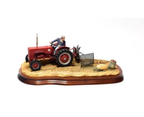 Border Fine Arts 'Lifting the Pinks' (International B250 Tractor), model No. B0219 by Ray Ayres, limited edition 1071/1750, o