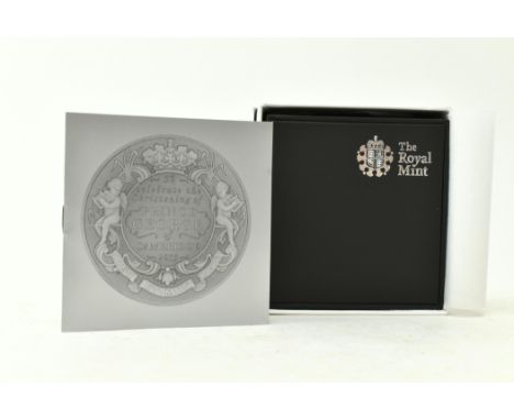 Royal Mint - an uncirculated 2013 boxed commemorative silver proof &pound;5 coin commemorating the christening of HRH Prince 