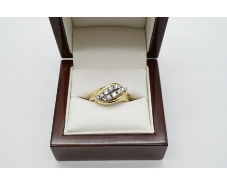 Brillant Ring Gelbgold 585/-, Brillanten ges. ca. 0,44 ct., gute Farbe und Reinheit, Ringgröße 62, 5,9gr.