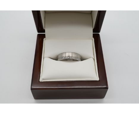 Palladium Ring Brillantbesatz, Palladium 950/-, Ringgröße 55, 5,6gr.