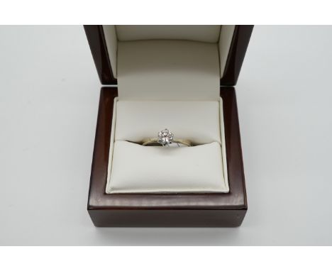 Sehr schöner Solitär Brillant Ring in Weißgold 585/-, ca. 0,76ct., sehr gute Farbe und Reinheit, FW-W/VVS, 3gr.