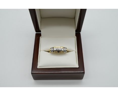 Brillant Ring Gelbgold 585/-, 4 Brillanten, ges. ca. 0,60 ct., FW/VVS, Ringgröße 63, 6,5gr.