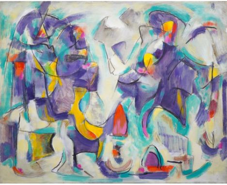 Harold Christopher Davies (American, 1891-1976)'Huntsville (Alabama Series)' 1956, signed, titled and dated verso, oil on can