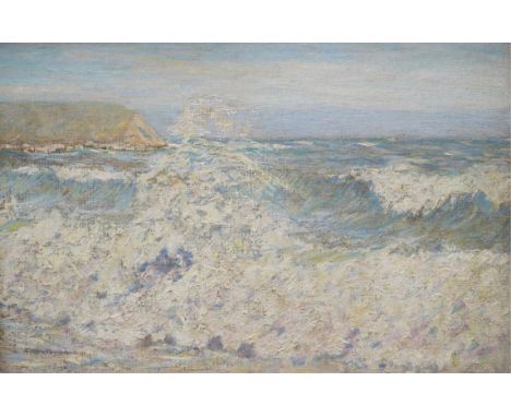 Thomas Buford Meteyard (American, 1865-1928)A view of the coast at Scituate, Massachusetts, 'Les Brissants' signed lower left