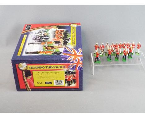 Britains - A boxed Britains #40111 HM the Queen in the Ivory Mounted Phaeton from the Trooping the Colour Range, together wit