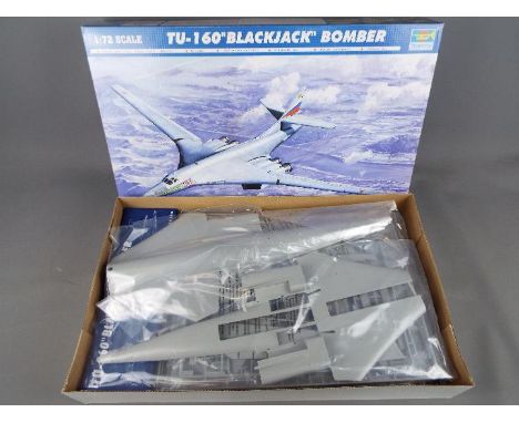 Trumpeter 1/72 scale boxed kit comprising TU-1 60 'Blackjac' Bomber, # 01620, parts all contained within factory sealed trans