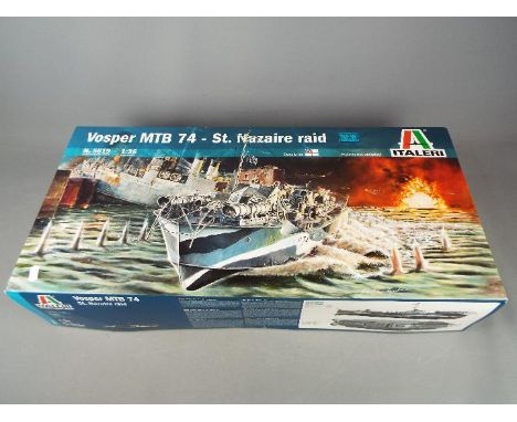Italeri - a Vosper MTB 74 - St. Nazaire Raid model No. 5619, scale 1:35 model kit, mint in factory sealed box