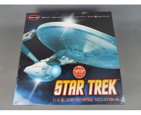 Star Trek U.S.S. Enterprise NCC-1701-A - 1/350 scale highly detailed all plastic assembly model kit by Polar Lights, skill le