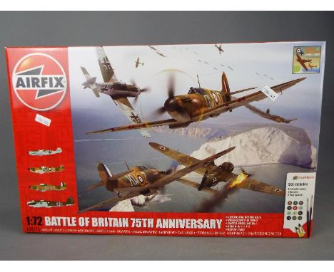 Airfix - an all plastic model kit of The Battle of Britain 75th Anniversary to include Supermarine Spitfire Mk.IA, a Messersc