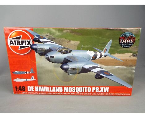 Airfix - an all plastic model kit of a De Havilland Mosquito PR.XVI model No. A07112, 1:48 scale, mint in factory sealed tran