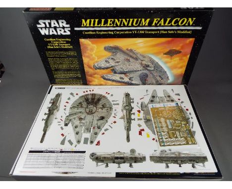 Star Wars - a Fine Molds model kit of a Millennium Falcon Corellian Engineering Corporation YT-1300 Transport (Han Solo's Mod