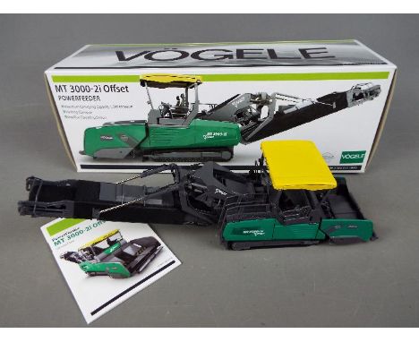 NZG - A boxed diecast 1:50 scale NZG #840 Vogele MT 3000-2i Offset Powerfeeder . The model appears to be in Mint condition, a
