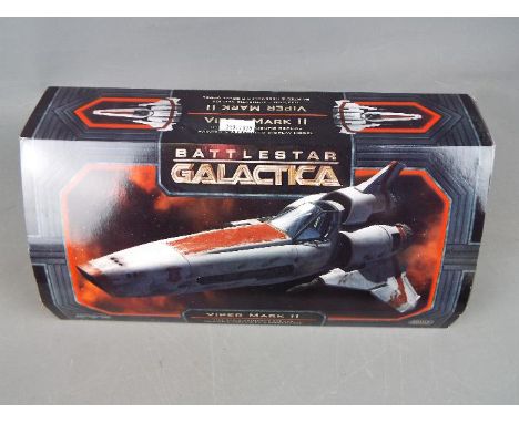 Battlestar Galactica - an authentic replica painted and assembled display model of a Viper Mark II, 1:32 scale by Moebius Mod