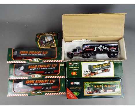 Corgi, Matchbox - Seven boxed diecast model vehicles. lot includes a Matchbox Peterbilt 'Jim Beam' Commemorative 200th Annive