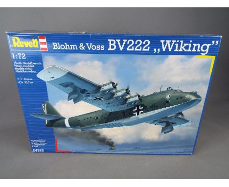 Revell - an all plastic model kit of a Blohm &amp; Voss BV222 'Wiking' model No. 04383, 1:72 scale, mint in factory sealed bo